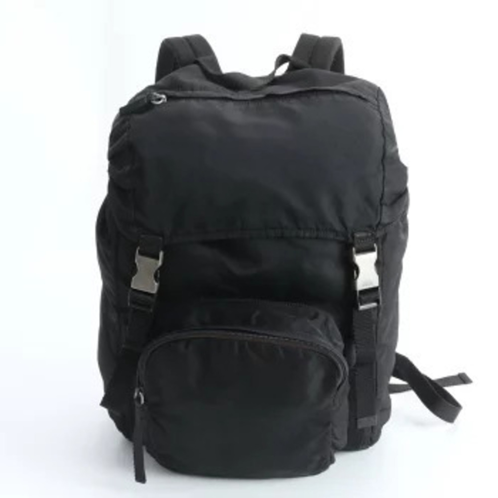 Prada Tessuto Backpack Shoulder Bag Black